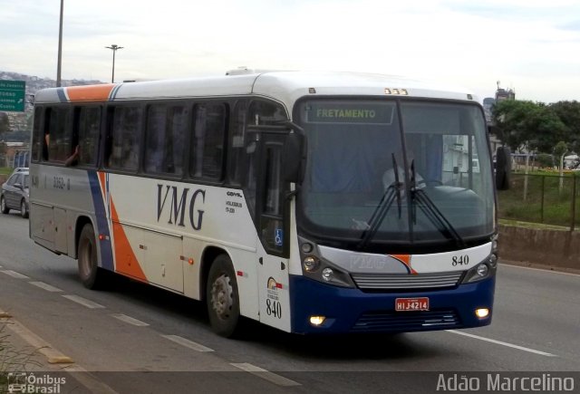 VMG - Viação Minas Gerais 840 na cidade de Belo Horizonte, Minas Gerais, Brasil, por Adão Raimundo Marcelino. ID da foto: 879324.