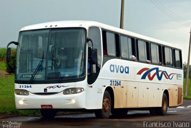 AVOA - Auto Viação Ourinhos Assis 21264 na cidade de Tarumã, São Paulo, Brasil, por Francisco Ivano. ID da foto: 879253.