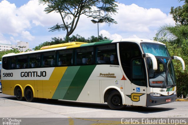 Empresa Gontijo de Transportes 5880 na cidade de São Paulo, São Paulo, Brasil, por Carlos Eduardo Lopes. ID da foto: 879305.