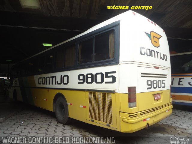Empresa Gontijo de Transportes 9805 na cidade de Belo Horizonte, Minas Gerais, Brasil, por Wagner Gontijo Várzea da Palma-mg. Número da foto: #877686.