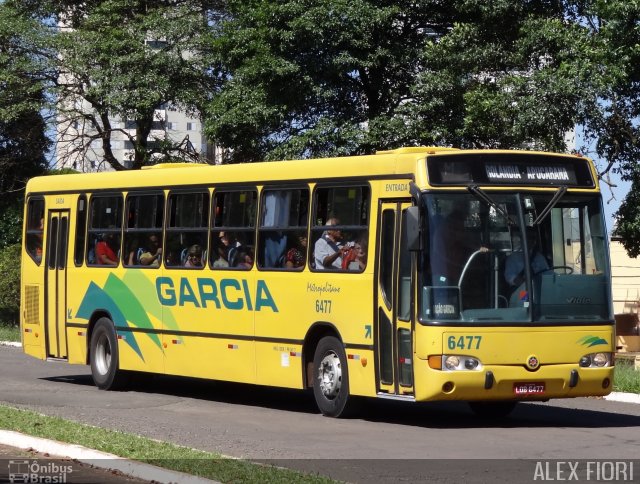 Viação Garcia 6477 na cidade de Arapongas, Paraná, Brasil, por Alex Fiori. Número da foto: #878690.
