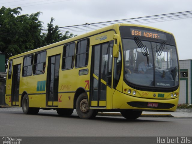 Transtusa - Transporte e Turismo Santo Antônio 0417 na cidade de Joinville, Santa Catarina, Brasil, por Herbert Zils. Número da foto: #880707.