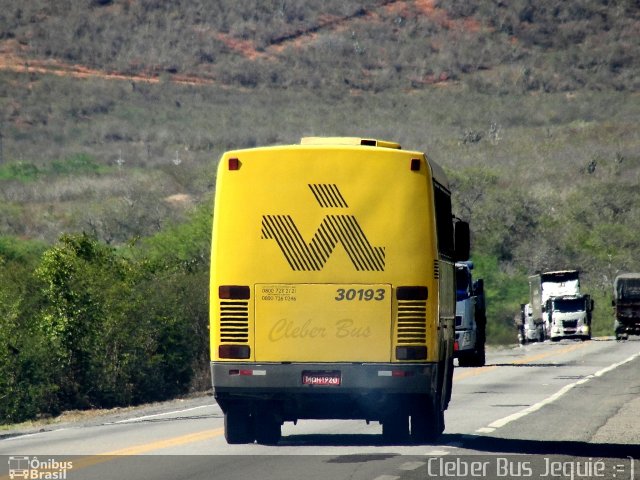 Viação Itapemirim 30193 na cidade de Jequié, Bahia, Brasil, por Cleber Bus. ID da foto: 881510.