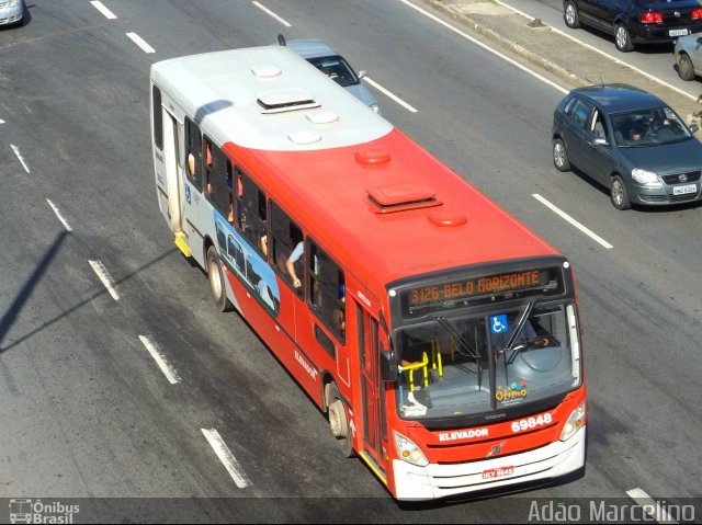 Viação Santa Edwiges 69848 na cidade de Belo Horizonte, Minas Gerais, Brasil, por Adão Raimundo Marcelino. Número da foto: #881576.