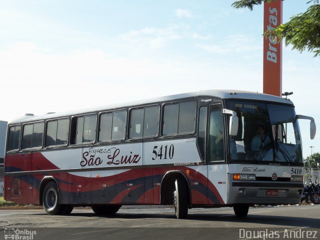 Expresso São Luiz 5410 na cidade de Goiânia, Goiás, Brasil, por Douglas Andrez. ID da foto: 881367.