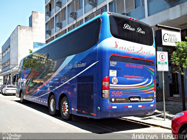 Santa Luiza Turismo 585 na cidade de Joinville, Santa Catarina, Brasil, por Andrews  Fuscolin. ID da foto: 882389.