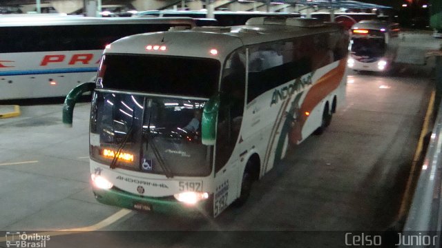 Empresa de Transportes Andorinha 5192 na cidade de São Paulo, São Paulo, Brasil, por Celso  Junior. Número da foto: #827556.