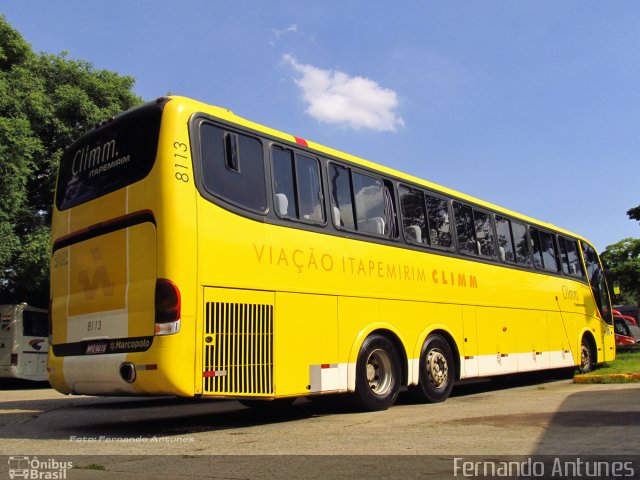 Viação Itapemirim 8113 na cidade de São Paulo, São Paulo, Brasil, por Fernando Antunes. ID da foto: 828187.