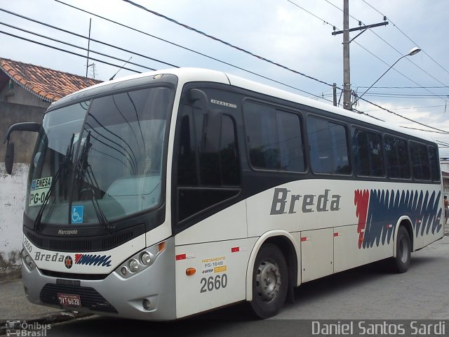Breda Transportes e Serviços 2660 na cidade de São Paulo, São Paulo, Brasil, por Daniel Santos Sardi. Número da foto: #828101.