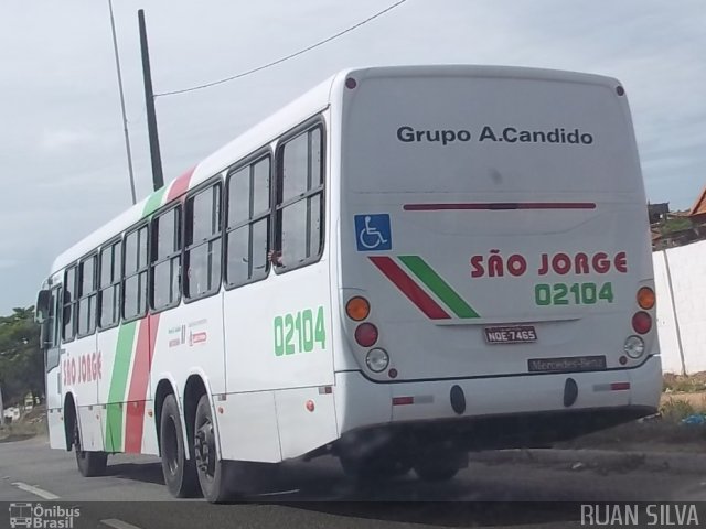 Consórcio Navegantes - 02 > Viação São Jorge > Transurb Transporte Urbano 02104 na cidade de João Pessoa, Paraíba, Brasil, por Ruan Silva. Número da foto: #827998.