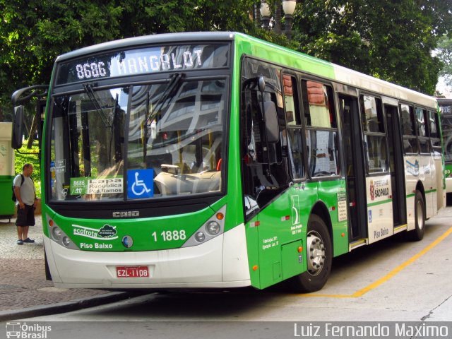 Viação Santa Brígida 1 1888 na cidade de São Paulo, São Paulo, Brasil, por Luiz Fernando Maximo. Número da foto: #830295.