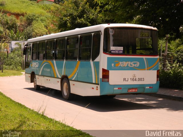 TRANSA - Transa Transporte Coletivo RJ 164.003 na cidade de Três Rios, Rio de Janeiro, Brasil, por David Freitas. Número da foto: #828786.