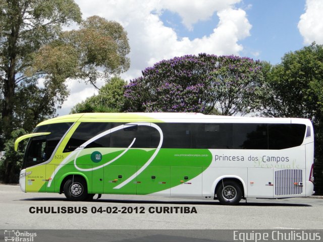 Expresso Princesa dos Campos 6226 na cidade de Curitiba, Paraná, Brasil, por Paulo Roberto Chulis. Número da foto: #830397.