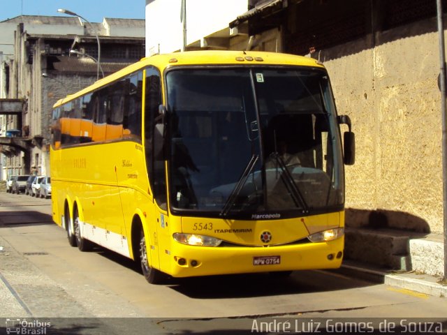 Viação Itapemirim 5543 na cidade de Rio de Janeiro, Rio de Janeiro, Brasil, por André Luiz Gomes de Souza. Número da foto: #830356.