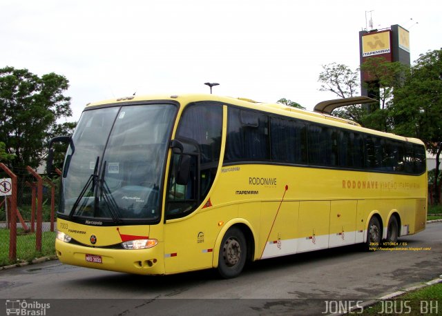 Viação Itapemirim 7003 na cidade de Vitória, Espírito Santo, Brasil, por Jones Bh. Número da foto: #832928.