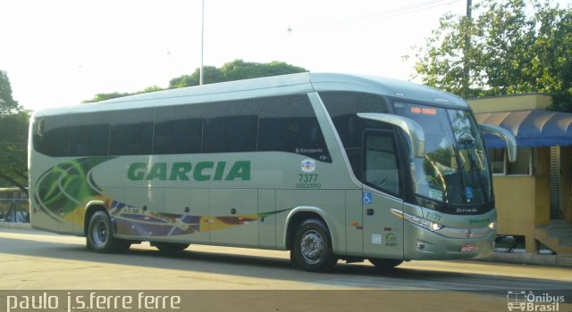 Viação Garcia 7377 na cidade de Maringá, Paraná, Brasil, por Paulo J. S. Ferre. ID da foto: 831867.