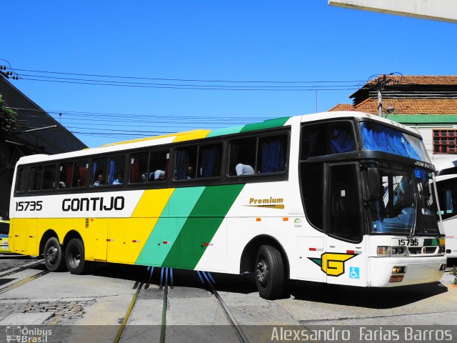 Empresa Gontijo de Transportes 15735 na cidade de Rio de Janeiro, Rio de Janeiro, Brasil, por Alexsandro  Farias Barros. ID da foto: 832441.