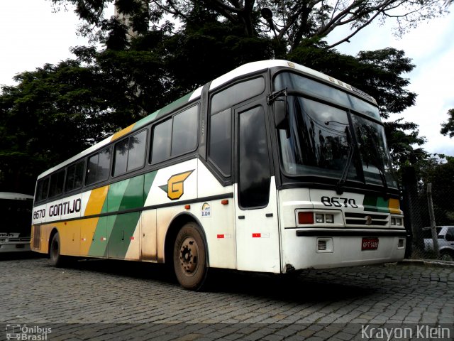 Empresa Gontijo de Transportes 8670 na cidade de Belo Horizonte, Minas Gerais, Brasil, por Krayon Klein. ID da foto: 833926.