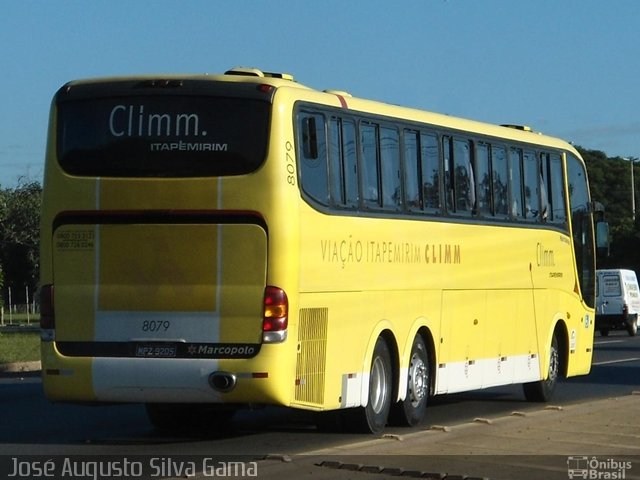 Viação Itapemirim 8079 na cidade de Brasília, Distrito Federal, Brasil, por José Augusto da Silva Gama. Número da foto: #834640.