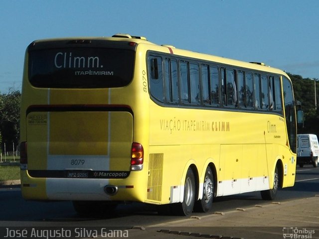 Viação Itapemirim 8079 na cidade de Brasília, Distrito Federal, Brasil, por José Augusto da Silva Gama. ID da foto: 834640.