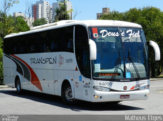 Transpen Transporte Coletivo e Encomendas 34099 na cidade de Curitiba, Paraná, Brasil, por Matheus Etges. Número da foto: #834428.