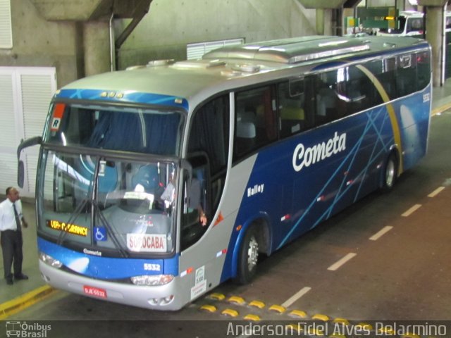 Viação Cometa 5532 na cidade de São Paulo, São Paulo, Brasil, por Alex da Silva Rodrigues. ID da foto: 834978.