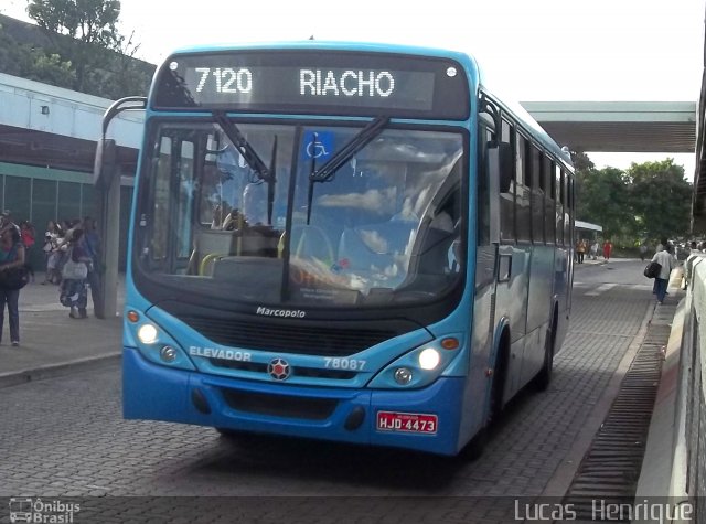 Riacho Transportes 78087 na cidade de Contagem, Minas Gerais, Brasil, por Lucas Henrique . ID da foto: 835549.