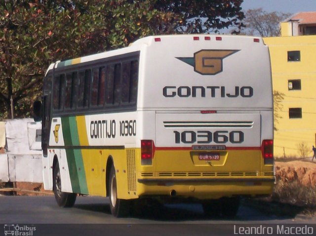 Empresa Gontijo de Transportes 10360 na cidade de Montes Claros, Minas Gerais, Brasil, por Leandro Macedo. Número da foto: #836677.