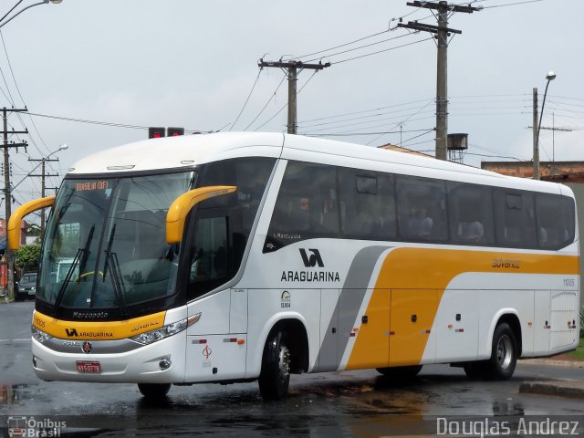 Viação Araguarina 11005 na cidade de Goiânia, Goiás, Brasil, por Douglas Andrez. Número da foto: #835586.