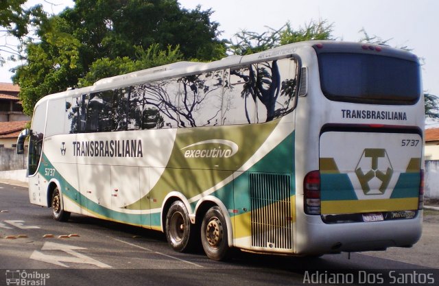 Transbrasiliana Transportes e Turismo 5737 na cidade de Teresina, Piauí, Brasil, por Adriano dos Santos. Número da foto: #838185.