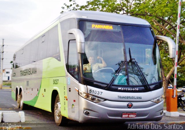 Transbrasiliana Transportes e Turismo 51037 na cidade de Teresina, Piauí, Brasil, por Adriano dos Santos. Número da foto: #838242.