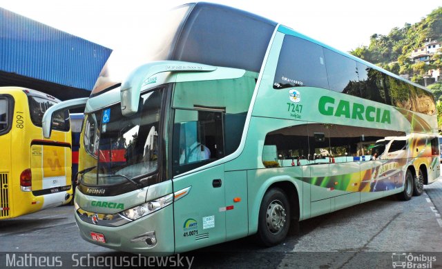 Viação Garcia 7247 na cidade de Santos, São Paulo, Brasil, por Matheus  Scheguschewsky. Número da foto: #840139.