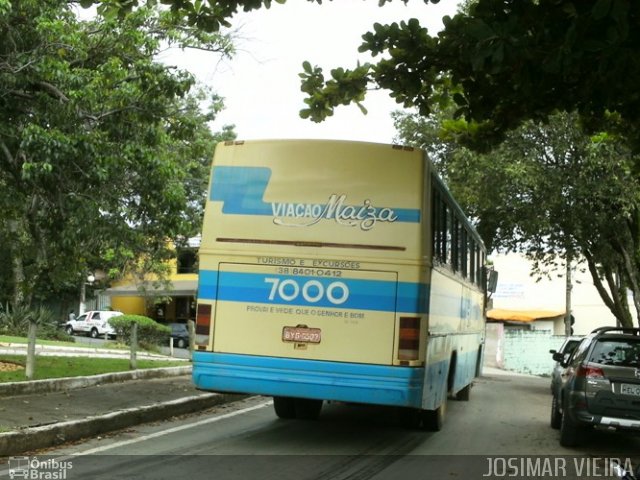 Viação Maiza 7000 na cidade de Curvelo, Minas Gerais, Brasil, por Josimar Vieira. Número da foto: #838840.