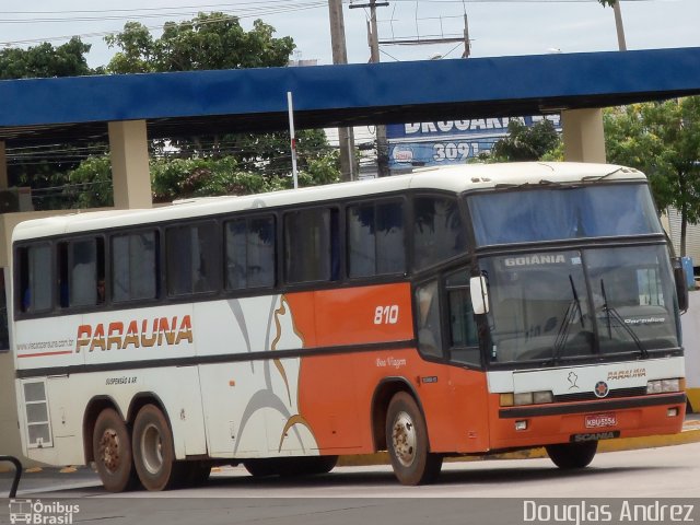 Viação Paraúna 810 na cidade de Goiânia, Goiás, Brasil, por Douglas Andrez. Número da foto: #839671.