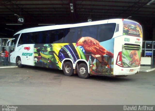 Eucatur - Empresa União Cascavel de Transportes e Turismo 4749 na cidade de Londrina, Paraná, Brasil, por David Arthur. Número da foto: #839959.