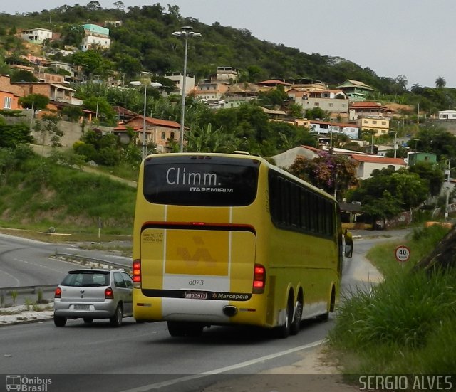 Viação Itapemirim 8073 na cidade de Sabará, Minas Gerais, Brasil, por Sergio Alves. Número da foto: #885094.