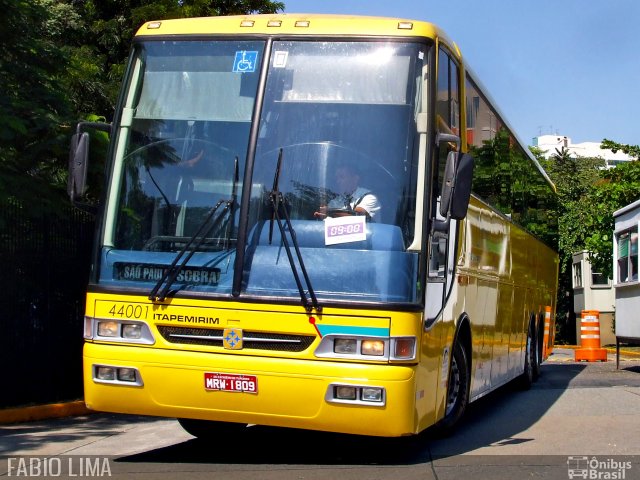 Viação Itapemirim 44001 na cidade de São Paulo, São Paulo, Brasil, por Fabio Lima. Número da foto: #903716.