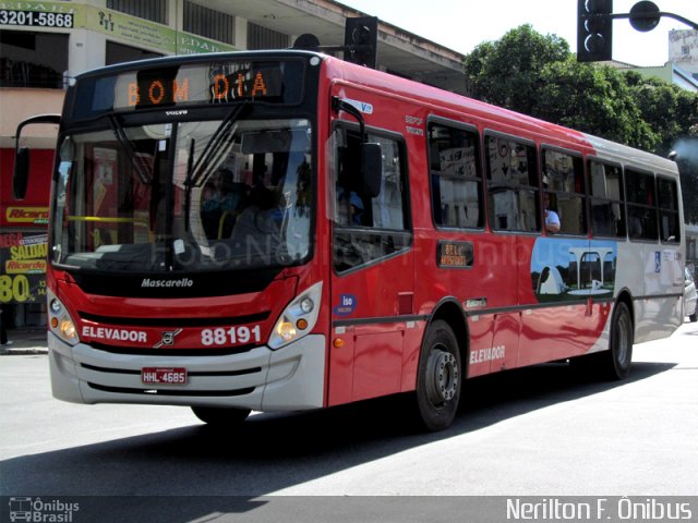 Viação Novo Retiro 88191 na cidade de Belo Horizonte, Minas Gerais, Brasil, por Nerilton F.  ônibus. Número da foto: #902688.