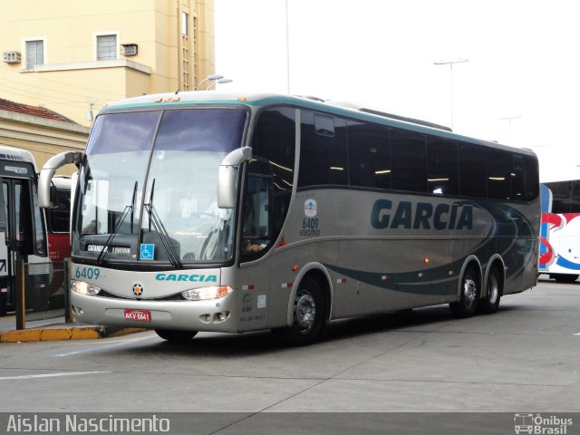 Viação Garcia 6409 na cidade de São José do Rio Preto, São Paulo, Brasil, por Aislan Nascimento. Número da foto: #906356.
