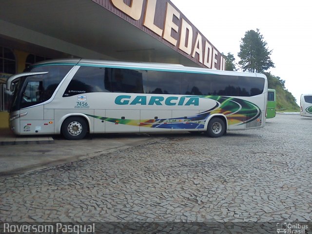 Viação Garcia 7456 na cidade de Imbaú, Paraná, Brasil, por Robson Pasqual. ID da foto: 904473.