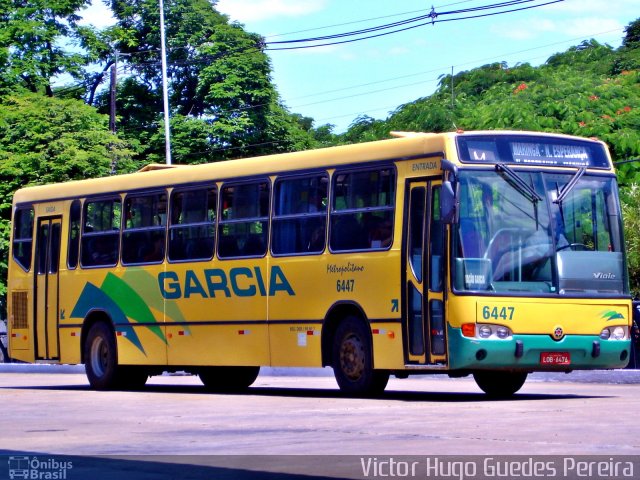 Viação Garcia 6447 na cidade de Maringá, Paraná, Brasil, por Victor Hugo Guedes Pereira. Número da foto: #906174.