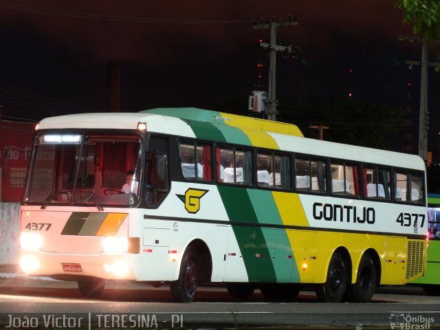 Empresa Gontijo de Transportes 4377 na cidade de Teresina, Piauí, Brasil, por João Victor. ID da foto: 905941.