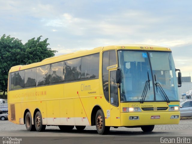 Viação Itapemirim 44043 na cidade de Uberaba, Minas Gerais, Brasil, por Gean Brito. ID da foto: 907477.