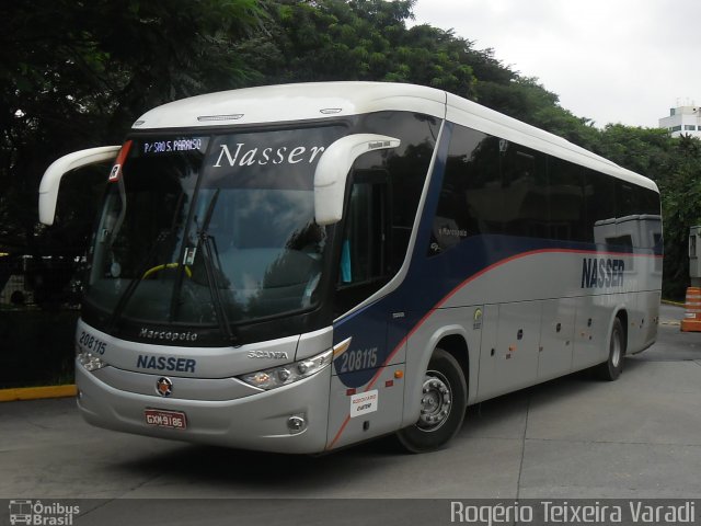 Viação Nasser 208115 na cidade de São Paulo, São Paulo, Brasil, por Rogério Teixeira Varadi. Número da foto: #906729.