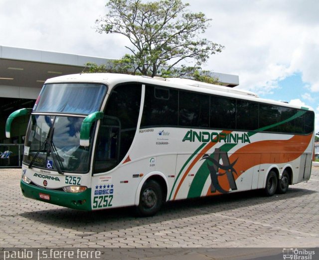 Empresa de Transportes Andorinha 5252 na cidade de Presidente Prudente, São Paulo, Brasil, por Paulo J. S. Ferre. Número da foto: #907797.