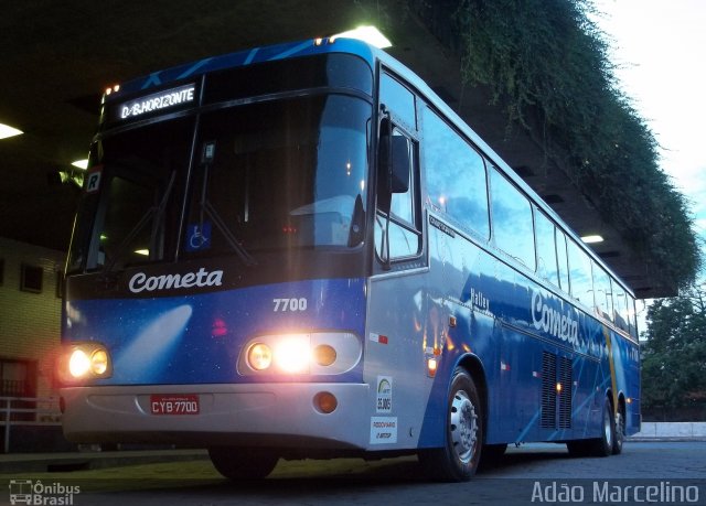 Viação Cometa 7700 na cidade de Belo Horizonte, Minas Gerais, Brasil, por Adão Raimundo Marcelino. Número da foto: #907984.