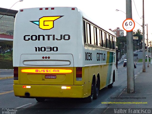 Empresa Gontijo de Transportes 11030 na cidade de Belo Horizonte, Minas Gerais, Brasil, por Valter Francisco. Número da foto: #908930.