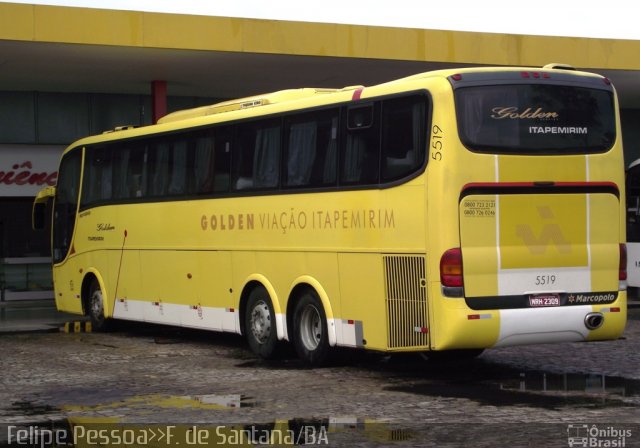 Viação Itapemirim 5519 na cidade de Feira de Santana, Bahia, Brasil, por Felipe Pessoa de Albuquerque. Número da foto: #911350.
