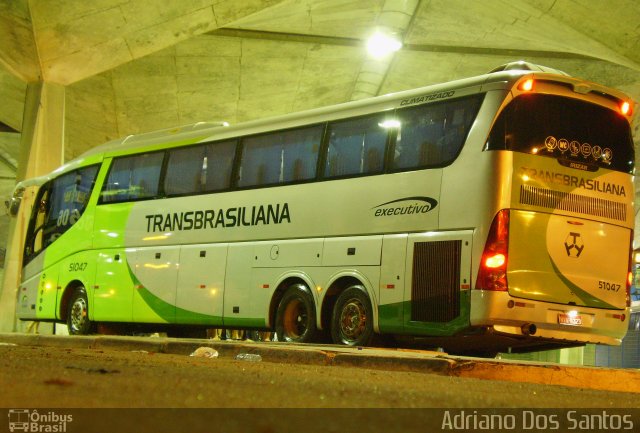 Transbrasiliana Transportes e Turismo 51047 na cidade de Fortaleza, Ceará, Brasil, por Adriano dos Santos. Número da foto: #912116.