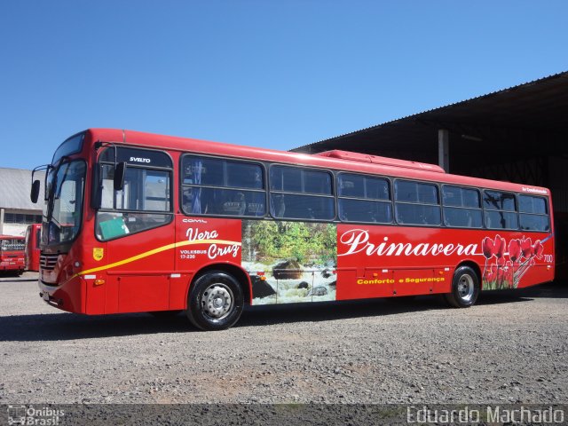 Primatur - Primavera Transportes 700 na cidade de Vera Cruz, Rio Grande do Sul, Brasil, por Eduardo Machado. Número da foto: #910560.